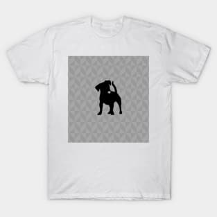 Jack Russell Terrier Dog Lover Gift - Scandi Geometric Silhouette T-Shirt